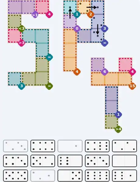 Pips hint for Sept 24, 2026 – hard level puzzle grid with critical first placements and strategy