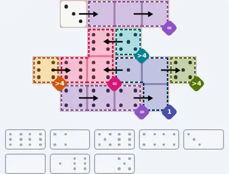NYT Pips Sept 27, 2026 medium puzzle full solution grid with completed hints