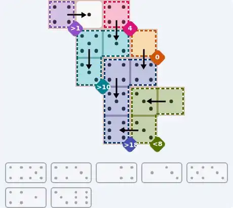 NYT Pips Sept 28, 2026 medium puzzle full solution grid with completed hints