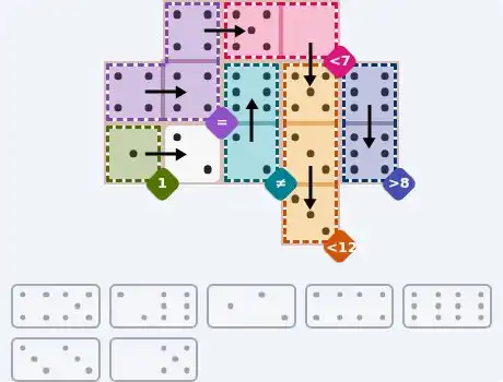 NYT Pips Sept 29, 2026 medium puzzle full solution grid with completed hints