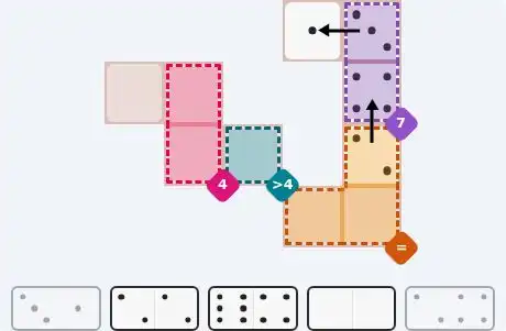 Pips hint for Sept 4, 2026 – easy level puzzle grid showing key first steps and strategy
