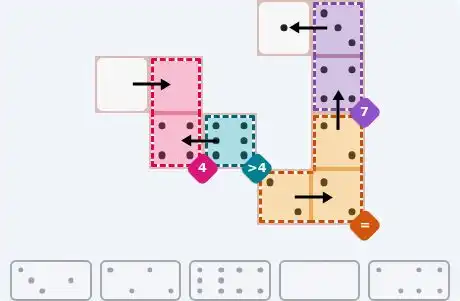 NYT Pips Sept 4, 2026 easy puzzle full solution grid with all hints completed