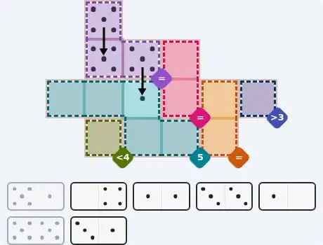 Pips hint for Sept 4, 2026 – medium level puzzle grid highlighting important moves and hints