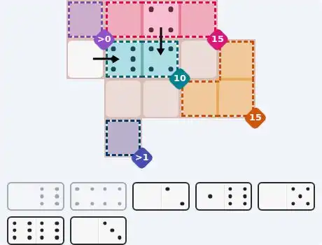 Pips hint for Sept 5, 2026 – medium level puzzle grid highlighting important moves and hints