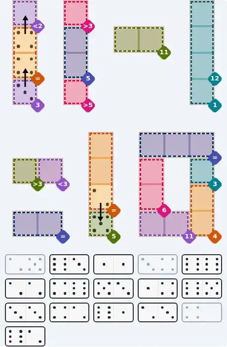 Pips hint for Sept 6, 2026 – hard level puzzle grid with critical first placements and strategy