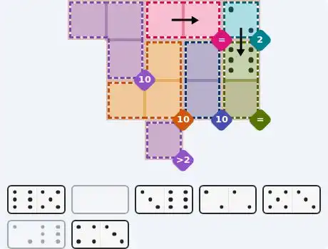 Pips hint for Sept 6, 2026 – medium level puzzle grid highlighting important moves and hints