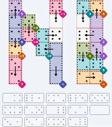 NYT Pips October 11, 2026 hard puzzle full solution grid showing final answer with hints