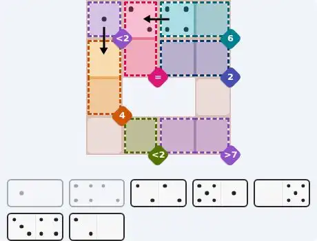 Pips hint for October 11, 2026 – medium level puzzle grid highlighting important moves and hints
