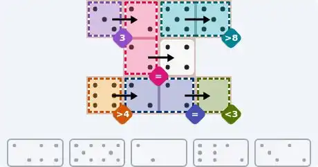 NYT Pips October 12, 2026 easy puzzle full solution grid with all hints completed