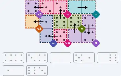 NYT Pips October 14, 2026 medium puzzle full solution grid with completed hints