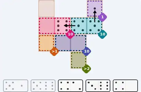 Pips hint for October 15, 2026 – easy level puzzle grid showing key first steps and strategy