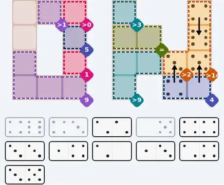Pips hint for October 15, 2026 – hard level puzzle grid with critical first placements and strategy