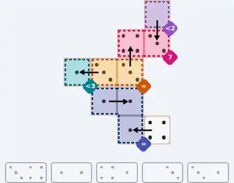 NYT Pips October 20, 2026 easy puzzle full solution grid with all hints completed