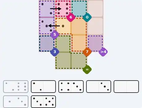 Pips hint for October 20, 2026 – medium level puzzle grid highlighting important moves and hints