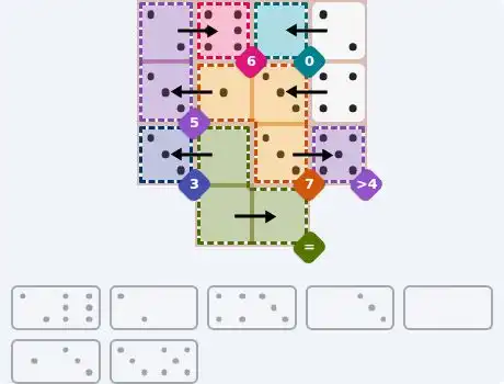 NYT Pips October 20, 2026 medium puzzle full solution grid with completed hints