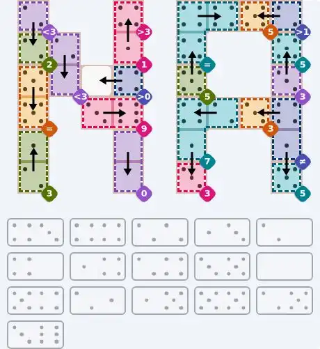 NYT Pips October 21, 2026 hard puzzle full solution grid showing final answer with hints