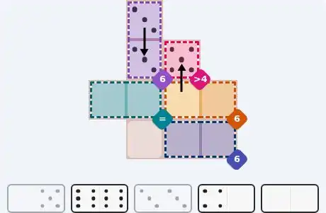 Pips hint for October 22, 2026 – easy level puzzle grid showing key first steps and strategy