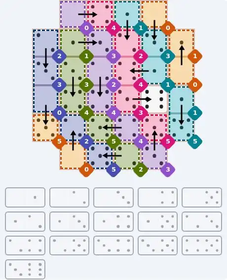 NYT Pips October 23, 2026 hard puzzle full solution grid showing final answer with hints