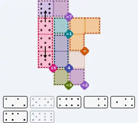 Pips hint for October 23, 2026 – medium level puzzle grid highlighting important moves and hints