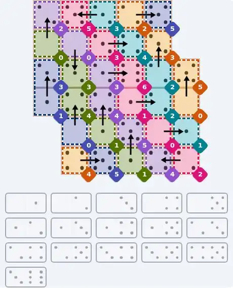 NYT Pips October 25, 2026 hard puzzle full solution grid showing final answer with hints