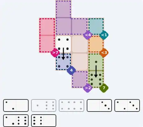 Pips hint for October 27, 2026 – medium level puzzle grid highlighting important moves and hints