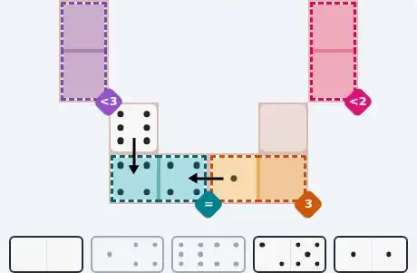Pips hint for October 28, 2026 – easy level puzzle grid showing key first steps and strategy