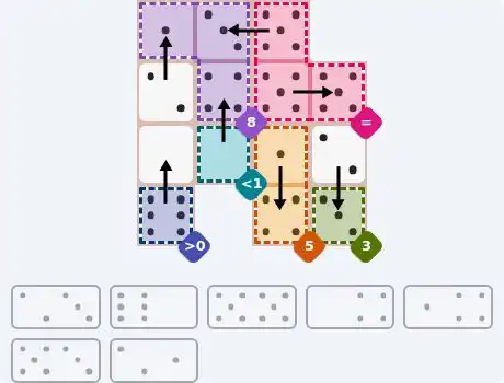 NYT Pips October 28, 2026 medium puzzle full solution grid with completed hints