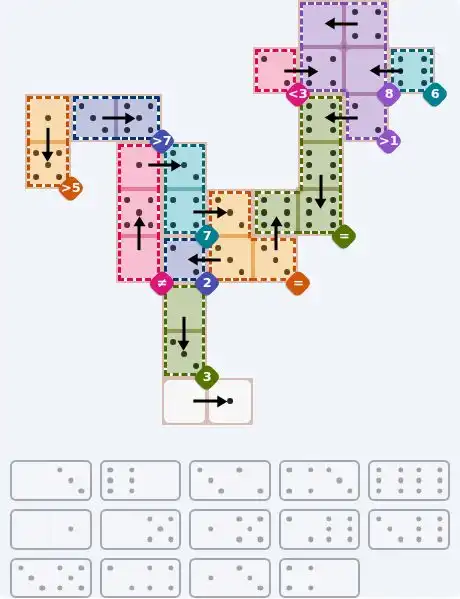 NYT Pips October 29, 2026 hard puzzle full solution grid showing final answer with hints