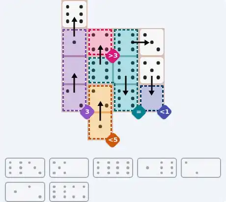 NYT Pips October 29, 2026 medium puzzle full solution grid with completed hints