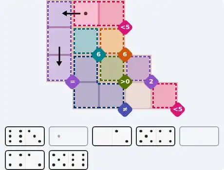 Pips hint for October 3, 2026 – medium level puzzle grid highlighting important moves and hints