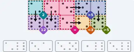 NYT Pips October 31, 2026 easy puzzle full solution grid with all hints completed