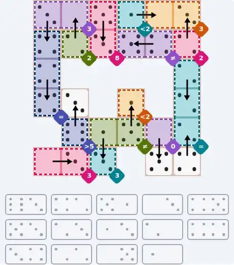 NYT Pips October 4, 2026 hard puzzle full solution grid showing final answer with hints