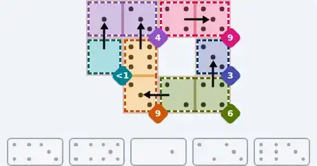 NYT Pips October 5, 2026 easy puzzle full solution grid with all hints completed