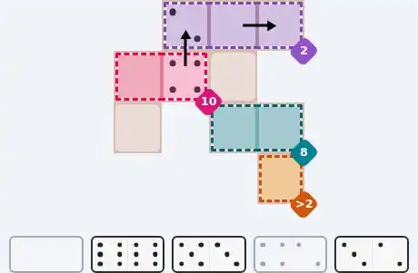 Pips hint for October 6, 2026 – easy level puzzle grid showing key first steps and strategy