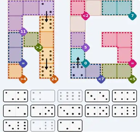 Pips hint for October 6, 2026 – hard level puzzle grid with critical first placements and strategy