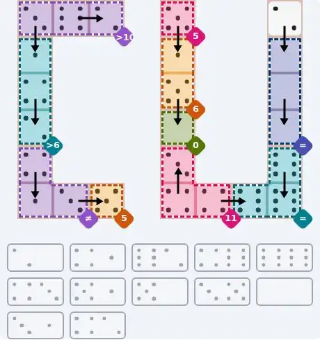 NYT Pips October 7, 2026 hard puzzle full solution grid showing final answer with hints